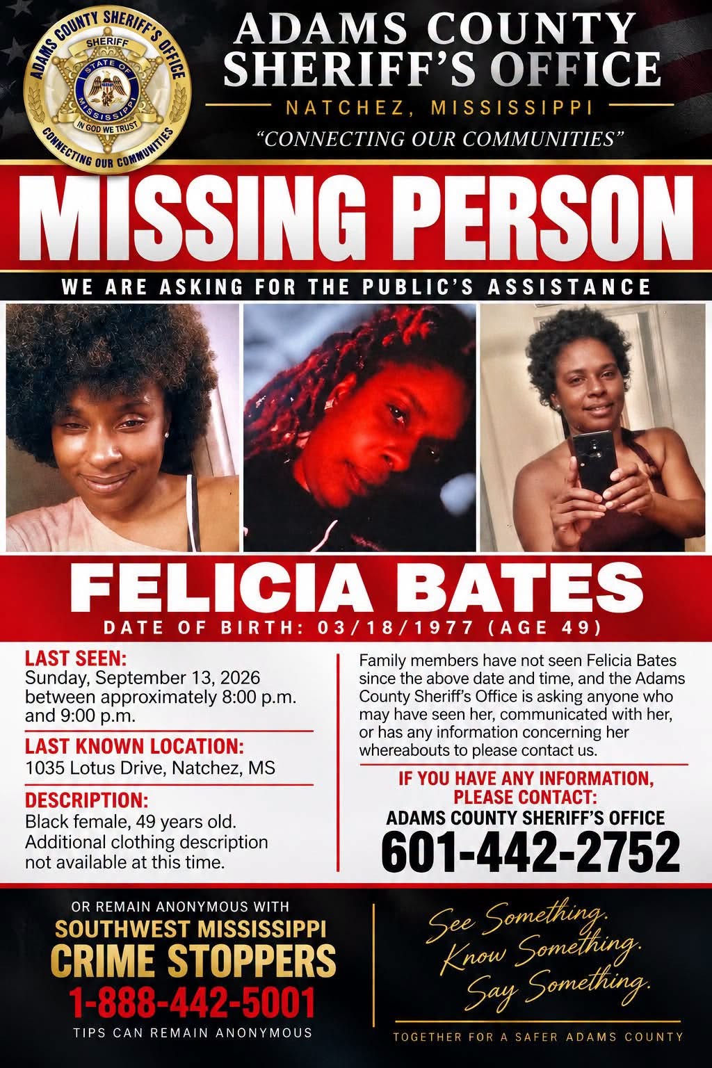 Felicia Bates Flyer